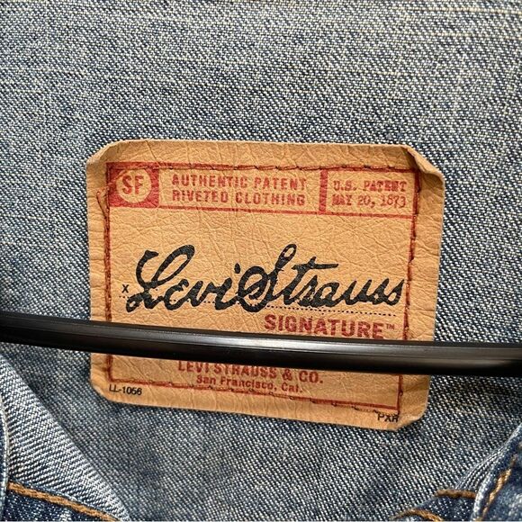 VINTAGE 90s LEVIS BOX‎ JEAN JACKET - Picture 4 of 10